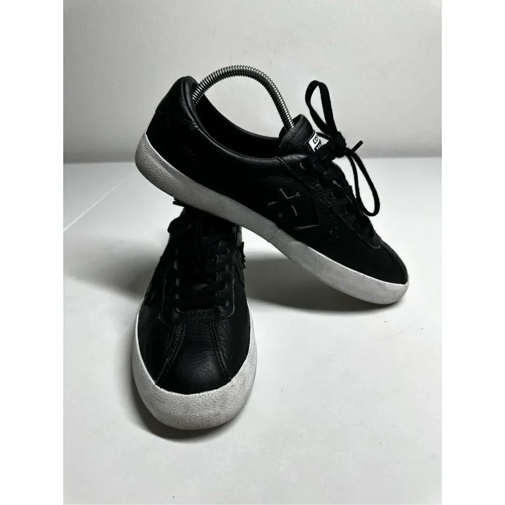 Converse All Star Breakpoint OX Sneakers Leather Black White Womens Sz 8 157802C - Picture 6 of 14